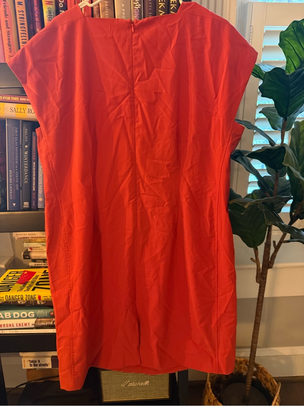 MM Lafleur Maaza OrigamiTech Dress Orange-Red - Picture 3 of 3